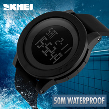 Hot SKMEI Women Sports Watches Fashion Casual Waterproof LED Digital Watch Women Student Wristwatches For Men Women 2024 - buy cheap