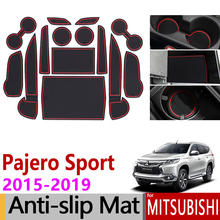 for Mitsubishi Pajero Sport 2015 2016 2017 Anti-Slip Rubber Cup Cushion Door Groove Mat 14Pcs Montero Shogun Sport Accessories 2024 - buy cheap