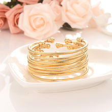 Bangrui  4pcs New Temperament OL Fashion Gold Colors Indian Bangles set Fashionable Simple Bangle  wedding bridal party gifts 2024 - buy cheap