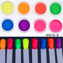 8 Boxes Neon Pigment Color ~ Glitter ~ Soap Making Neon colors fluorescent phosphor pigment powder for nail polish 2024 - buy cheap