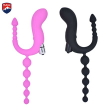 MLSice Anal Beads Vagina G Spot Vibrators for Women, Double Head Penetration Butt Anal Plug Adult Sex Toys for Lesbian Couples 2024 - buy cheap