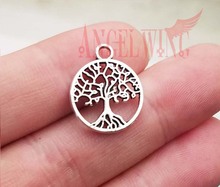 50pcs/lot--18x15mm, tree chams, Antique silver plated tree of life charms,DIY supplies, Jewelry accessories 2024 - buy cheap
