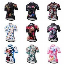 2019 Cycling jersey Women Bike jerseys MTB Top Maillot Pro Team Summer racing Road Mountain sports shirt Breathable pink white 2024 - buy cheap