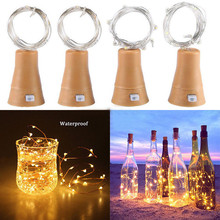 2019 New PCS 1.5M Solar Cork Wine Bottle Stopper Copper LED Wire String Lights Fairy Lamps Outdoor Party Decoration bot#25 2024 - buy cheap