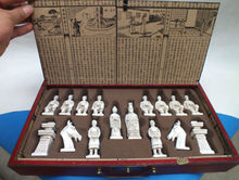 Elaborate Chinese Classical wood Leather Box with Ancient Figures Statue Chess Set 2024 - buy cheap