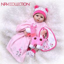 NPK Reborn Baby Dolls Silicone Full Body  Soft Baby lifelike Doll For Girls  Kid Fashion Bebes Reborn Dolls Xmas gift bath toy 2024 - buy cheap