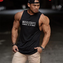 Muscleguys Fitness Cotton Tank Top Men Vest Bodybuilding Clothing Sportswear Tops Sleeveless Shirt Brand Gyms Jersey Tanktop 2024 - buy cheap