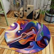 200cm diameter Creative Europe Type 3D Print Carpets Hallway Doormat Bathroom Carpet Absorb Water Kitchen Antiskid Floor Mat/Rug 2024 - buy cheap