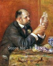 Reprodução da pintura a óleo, retrato de ambroise voljá de pierre auguste renoir, em tela de linho, frete grátis 2024 - compre barato