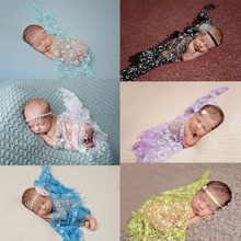 Embroidery Lace Newborn Photography Props Baby Photo Props Wraps Handmade Lace Scarf Newborn Photography Accessories girl 2024 - buy cheap