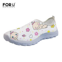 FORUDESIGNS Cartoon Nursing Bottle Printed Flats Ladies Shoes Comfortable Super Light Women's Casual Sneakers Beach Loafers 2018 2024 - buy cheap