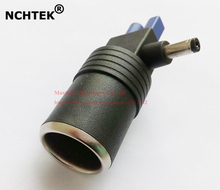 Nchtek adaptador de acendedor de cigarro, conector fêmea ec5 dc 5.5x2.1mm macho para carro, envio grátis dhl/100 peças 2024 - compre barato