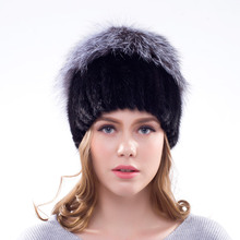 Jkp chapéu de pele de vison de couro real, outono e inverno, feminino, novo chapéu quente, colete de pele de raposa prateada, chapéu da moda 2024 - compre barato