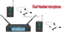 UHF PLL 99 Channels Baomic Dual Headset Microphone wireless microphone 600-999MHz wireless karaoke microphone professional 3 pin 2024 - buy cheap