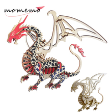 MOMEMO 2 Kind Dragon Model Diy 3D Wooden Puzzles Creative Wooden Assembaly Puzzle Toys Children Teens Adult 3D Wood Puzzle Toys 2024 - buy cheap