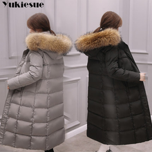 With fur hooded Woman Winter Jacket Women's Coat Plus Size 3XL Padded long Parka Outwear for women Jaquata Feminina Inverno 2024 - buy cheap