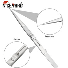 NICEYARD DIY WORK Adjustable Slide Lock Tweezer 165mm Precision Repair Tool for Jewelry Electronic Components Holding Tightly 2024 - buy cheap