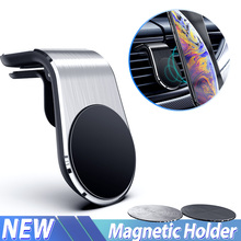 Soporte magnético de teléfono para coche, montaje en forma de L para iphone, Samsung 2024 - compra barato