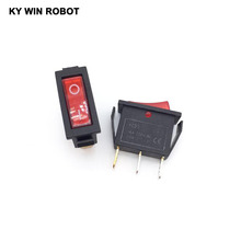 5Pcs/Lot KCD3 AC 250V 16A / AC 125V 20A 3 Pin Red Button Light Rocker Switch Rocker Power Switch ON/OFF 13mm*30mm 2024 - buy cheap