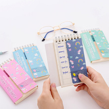 Unicorn Foreign Language Learning Coil Book Vocabulary Portable Pocket Notebook Diary Notepad Escolar Papelaria 2024 - buy cheap