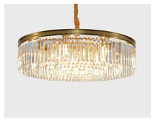 Luminária pendente de cristal dourada, retrô, preta, americana, luxuosa, para sala de jantar, restaurante, quarto, sala de estar, led, lâmpadas e14 2024 - compre barato