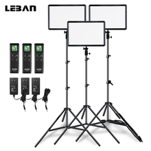 Godox 3pcs LEDP260C 30W Portable LED Video Light 3300K-5600K Adjustable Color Temperature Panel Lamp with 3pcs 2M Light Stand 2024 - buy cheap