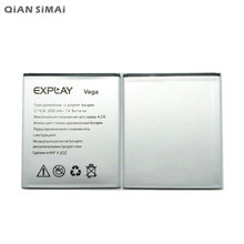 Литий-ионная аккумуляторная батарея QiAN SiMAi 2000 мАч для телефона Explay Vega аккумулятор батарея + код отслеживания 2024 - купить недорого