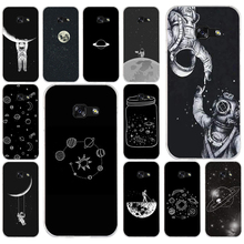 240FG Newest Space Moon Astronaut   Soft Silicone Tpu Cover phone Case for Samsung a3 2016 a5 2017 a6 plus a7 a8 2018 s6 7 8 9 2024 - buy cheap