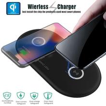 2 In 1 Dual Seat Qi Wireless Charger for IPhone X Xs MAX XR 8 Plus Fast Wireless Charging Pad for Samsung S8 S9 Plus Note 9 8 2024 - buy cheap