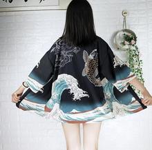 Casaco japonês de verão, kimono, retrô, casaco, feminino, masculino, solto, vestuário 2024 - compre barato