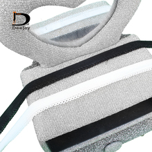 Laço elástico do webbing 1cm largura roupa interior laço preto ou branco diy material para a roupa de costura 30 metros lote 2024 - compre barato