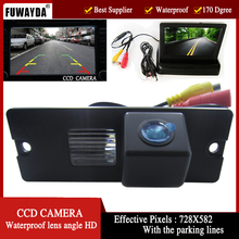 Цветная CCD Автомобильная камера заднего вида FUWAYDA для Mitsubishi Pajero V3 V6 V8 Zinger, с 4,3-дюймовым складным ЖК-TFT монитором HD 2024 - купить недорого