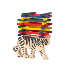 New Baby Toys Educational Tiger Animal Balancing Blocks Wooden Toys Balance Game Montessori Blocks Gift For Children 2024 - buy cheap