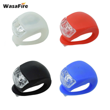 WasaFire Silicone LED light Waterproof  Bicycle Lights Helmet LED Flash light Wheel Front Bike Light Rear Tail lamp for cycling 2024 - buy cheap