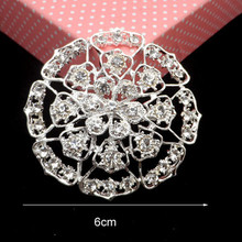 Fashion New Arrival Silver Pin Brooch Flower Brooches Pretty Jewelry Gift Party Banquet Dressing Decoration Pins 2024 - buy cheap