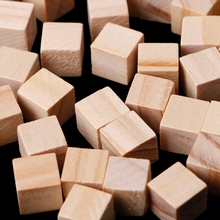 Blocos quadrados de madeira mini cubos 50 tamanhos 10mm enfeite para artesanato de madeira faça você mesmo dropship 2024 - compre barato