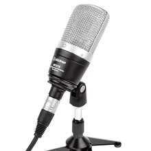 Microfone condensador mc410 alctron, condensador e gravador de diafragma grande cardioide de alta qualidade 2024 - compre barato