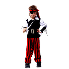 Boys Pirates of the Caribbean Cosplay Halloween Jack sparrow Costume for children Fantasia infantile Carnival in Brazil dress 2024 - buy cheap