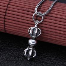 Colgante de plata de ley 925 Unisex, joyería Retro clásica, Vajra (FGL) 2024 - compra barato