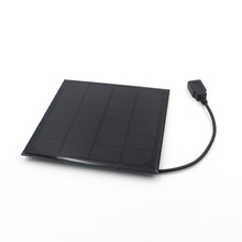 6V 3W Solar Panel Charger Monocrystalline Solar Cell DIY Solar Charge Battery cable 30cm 5V USB output Solar Panel 6VDC 2024 - buy cheap
