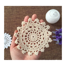 Free Shipping Wholesale DIY Handmade Crochet Round Flower Doilies Household Table Cup Mat 10cm Coaster  Shooting Props Retro VIP 2024 - buy cheap