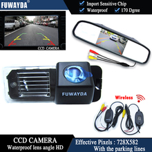 FUWAYDA-cámara de visión trasera de coche, dispositivo inalámbrico con Chip CCD, Monitor de espejo retrovisor de 4,3 pulgadas, para VW Volkswagen PoloV (6R)/ Golf6 VI/ Passat CC 2024 - compra barato