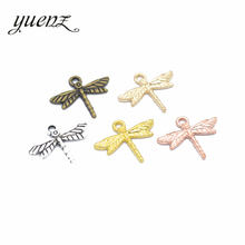 YuenZ 30pcs Dragonfly Charms Antique Silver color Metal Pendant Jewelry Making Necklace Earring Accessories 19*16mm D217 2024 - buy cheap