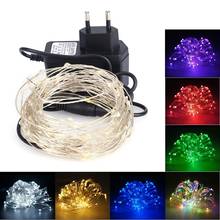10M 100 LED String Light Silver Wire Fairy Light with 12V 1A Power Adapter EU Plug Christmas New Year Wedding Decoration Lamp 2024 - buy cheap