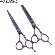 AQIABI-Tijeras profesionales de peluquería, 6 ", JP 440C, negro, para cortar el pelo, A9015 2024 - compra barato