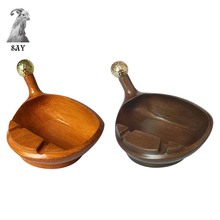 SY Creative Personality Golf Wood Ashtray Handmade Cigarette Cigar Smoked Ashtray For Hotel Cafe Bar Smoking Accessories 2024 - buy cheap