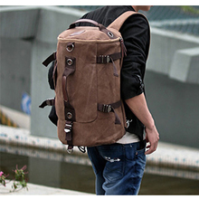 2016 New Fashion Backpack Canvas Men's Backpack Leisure Rucksack Travel Backpack School Bag Bagpack men Travel bag vintage 2024 - buy cheap