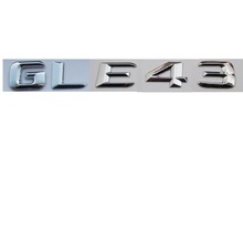 Chrome ABS GLE 43 Plastic Car Trunk Rear Letters Badge Emblem Emblems Decal Sticker for Mercedes Benz GLE Class GLE43 AMG 2024 - buy cheap