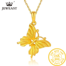 JLZB 24K Pure Gold Pendant Real AU 999 Solid Gold Charm  Beautiful  Trendy Classic Party Fine Jewelry Hot Sell New 2020 2024 - buy cheap