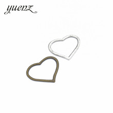 YuenZ-colgantes de corazones Vintage para mujer, accesorios de joyería para collar, plata antigua chapada en bronce, 27X22mm, A39, 15 Uds. 2024 - compra barato